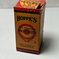VTG Hoppes .22 Caliber No. 1 Gun Cleaning Patches Box Advertising Store Display