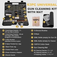 Cleaning Kit | Universal Gun Cleaning Kit for All Caliber Shotgun Pistol Rifle C