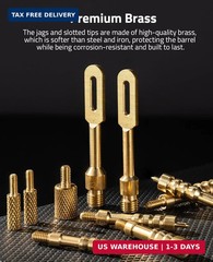 CVLIFE Gun Cleaning Kit, Rifle Cleaning Kit with Gun Cleaning Rods Brass Jags Br