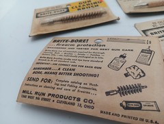 Brite Bore 22 27 25 Caliber No 1AS 7CS Gun Cleaning Brush 4 Pack vtg