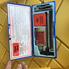 Vintage Kleen-Bore Universal Gun Cleaning Kit Blue Case w/ Formula 3 Oil USA