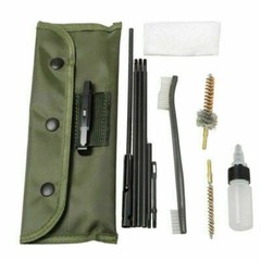 For .22LR, .223, .257, 5.56mm Rifle Gun Cleaning Kit Brush Cleaner with Pouch US