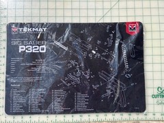 TekMat Ultra Cleaning Mat for use with Sig Sauer P320 Black 17”x11”
