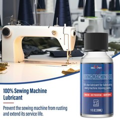 Sewing Machine Oil with Oil Applicator and DualEnded Brush, Clear Machine Oil…