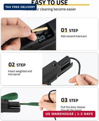 CVLIFE Gun Cleaning Kit for 9mm .223/5.56mm .38 .357 12GA, Gun Cleaning Mat with