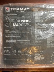 TekMat TEKR17RUGERMK4 Ruger Mark IV Gun Cleaning Mat 11×17 Black Rubber Original