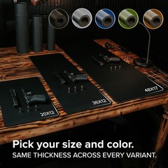 Tactical Gun Cleaning Mat – 2X Thicker, Oil & Solvent Resistant, Non-Slip – 3 Si
