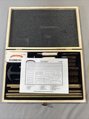 American Camper No.5144 Deluxe Universal Gun Cleaning Kit in Wood Case 22 Piece
