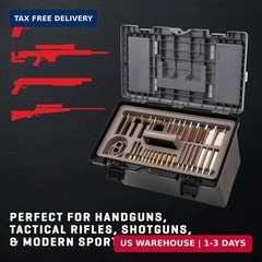 AC AllenAllen Company Universal Gun Cleaning Kit & Tool Box – Rifle, Shotgun and
