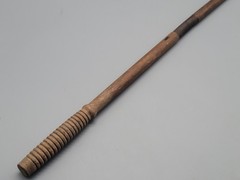 Vintage Antique 25″ Hickory Wood 2-Piece Shotgun Cleaning Rod 1 Brass Fitting