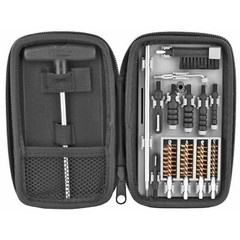 Tipton Compact Pistol Cleaning Kit f/2-45 Cal w/Rod/Brush/Picks Soft Carry Case