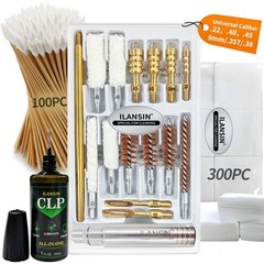 1700PCS Gun Cleaning Kit – 1500 Patches, 200 Swabs, Lint-Free Rags & Cotton Swab