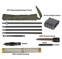 M1 Garand Buttstock Cleaning Kit,Oiler Brush 8-32 TPI Come w Bipod Adapter