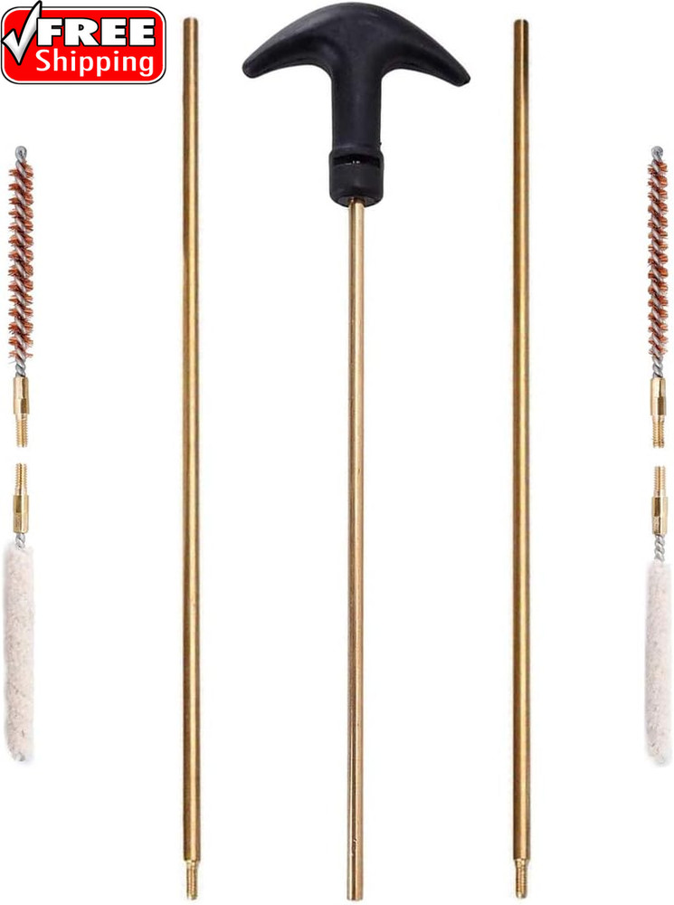 Rifle Gun Barrel Cleaning Kits for .177/.22 (4.5/5.5Mm) Caliber, Bore Brush,Pist