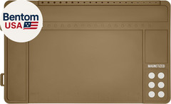 Gun Cleaning Mat, Premium Magnetic Pad with Organizer Parts Tray, Anti-Slip Rubb