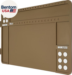 Gun Cleaning Mat, Premium Magnetic Pad with Organizer Parts Tray, Anti-Slip Rubb