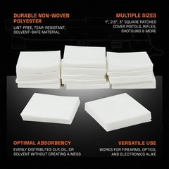 Non-Woven Cleaning Patches – 300 Pack for Guns and Delicate Devices