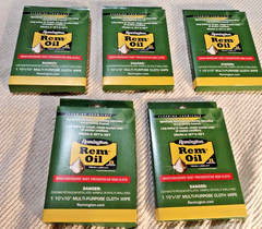 Remington Cleaning Cloth Rem Oil 10×10″ Moistureguard – LOT of (5) – New in box