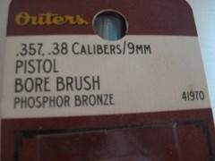 Outers 41970 Gun Bore cleaning brush .357 , .38 , .380 Cal & 9mm