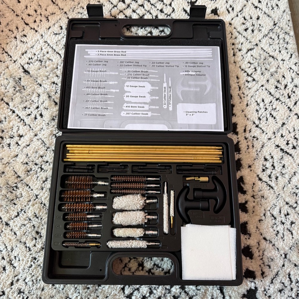 Rifle/Shotgun cleaning kit .22 caliber .270, .45, .357, .30, and 12, 410, gauge