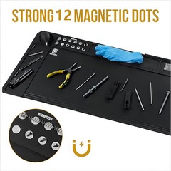 OneTigris Gun Clean Mat Magnectic for Table, Extra Large X-Large, black