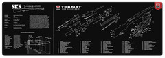 TekMat R36-SKS Gun Cleaning Mat 12×36 Black Neoprene for SKS Rifle Maintenance