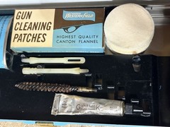 Vintage Wards Western Field Gun Cleaning Kit 30cal 60-1869 Blue Metal W Original