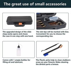 Raiseek Gun Cleaning Kit Elite Version for 5.56 Cleaning Kit .22 Rifle Gun Cl…