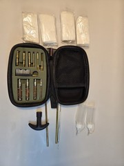 GLORYFIRE Gun Cleaning Kit with Bore Brush, Rod, Cloths, Case for Deep Cleaning