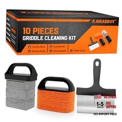 Griddle Cleaning Kit for Blackstone, Flat Top Grill Cleaning Kit with Grill