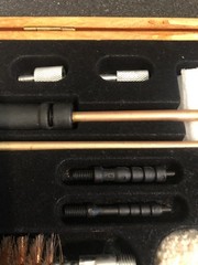 One OUTERS Gun Cleaning Kit Wood Boxed 31 Pc Gun Maintenance Tool Set