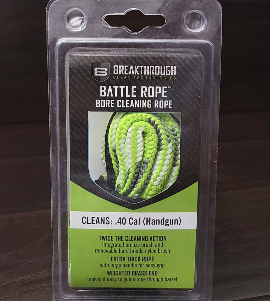 Breakthrough Battle Rope Bore Cleaning Snake – .40 Cal (Handguns)