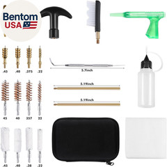 Universal Handgun Cleaning Kit for .22 .357/.38/9Mm .40 .45 Caliber Pistol Gun B