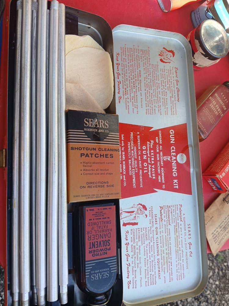 Sears, Gun Cleaning Kit, Lot Assortment, Vintage
