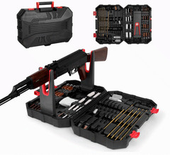 Universal Gun Cleaning Kit All Calibers for Pistol Rifle Shotgun Stand