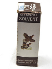 Vintage 1960’s OUTERS GUN CLEANING SOLVENT BOX & BOTTLE Mint Never Used