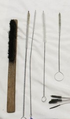 Large Misc. Lot of Brushes – Artist, Cleaning, Bottle, Firearm. tapered, etc.