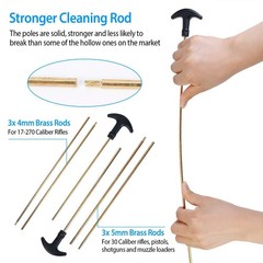 Universal Gun Cleaning Kit Gun Cleaning Brushes Mops Muff Guard w/ Carrying Case