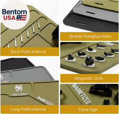 Gun Cleaning Mat 35.5×11.9 Magnetic Parts Organizer Non Slip Oil Resistant