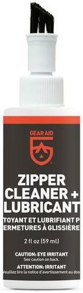 GEAR AID Zipper Cleaner & Lubricant with Zipper Teeth Brush Gear Repair Kit, Cle