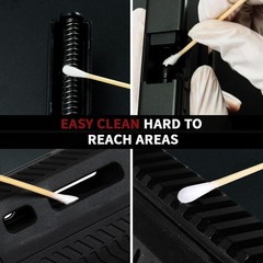 Efficient Firearm Care Kit: 300 Cleaning Patches & 200 Swabs for Every Caliber