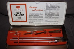 Sears Ted Williams Gun Cleaning Kit Vintage 20201 Orange Case PARTIAL