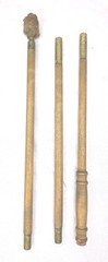 Antique Wooden Shotgun Cleaning Rod Brass Ends Early Sporting Gun Accessory