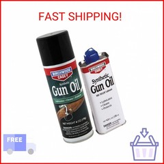 BIRCHWOOD CASEY Synthetic Gun Oil 4.5-Ounce Spout Can – Long-Lasting Gun Lubrica