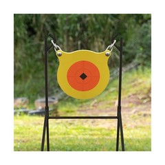 AR500 Steel Shooting Gong Target 0.5″ Thick 9.5″ Dia – w/ Stand & Hardware