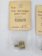 NOS Lot of 7 Button Type Brass Cleaning Tips For The Durango Gun Rod Jag Swab