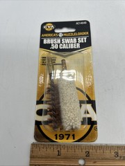 CVA Ramrod Accessories .50 Caliber #AC1464B Bronze Brush Cotton Swab Jag