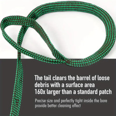 2 BORE ROPES Reusable Gun Barrel Cleaning Snakes 22 223 556 30 308 30-06 300 303