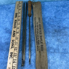 Marble’s Jointed Rifle Rod No. 9728 .28 Caliber & Up 36” Long Brass Vintage Mich