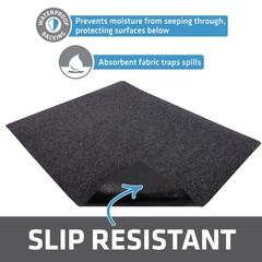 16×20 Gun Cleaning Pad Charcoal Absorbent Waterproof Slip Resistant Durable Mat